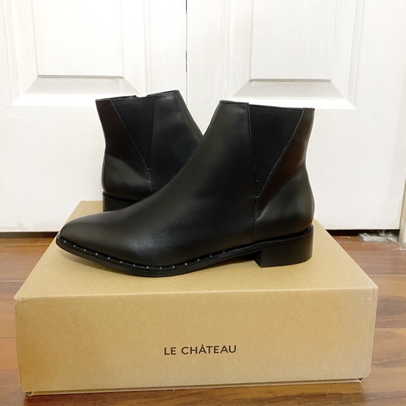 Brand New Le Chateau Black Ankle Boots - Picture 3 of 3